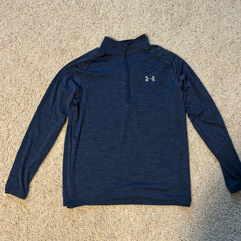 Blue Under Armor long sleeve golf shirt